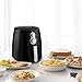 Air Fryer, 4.2QT Air Fryers w/Accessories Cookbook, Grill Rack and Tongs Black