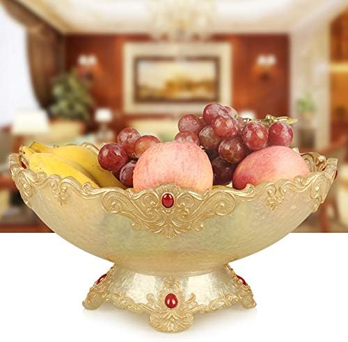 QYJpB Household Living Room Fruit Plate European Creative Dried Fruit Plate Storage Tray Simple Fashion Home Decorations Ornaments(color:Gold,silver) (Color : A2)