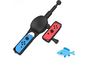 Fishing Rod for Nintendo Switch&Switch OLED, ZKKEIIE Fishing Game Kit Compatible with Nintendo Switch Legendary Fishing, The 