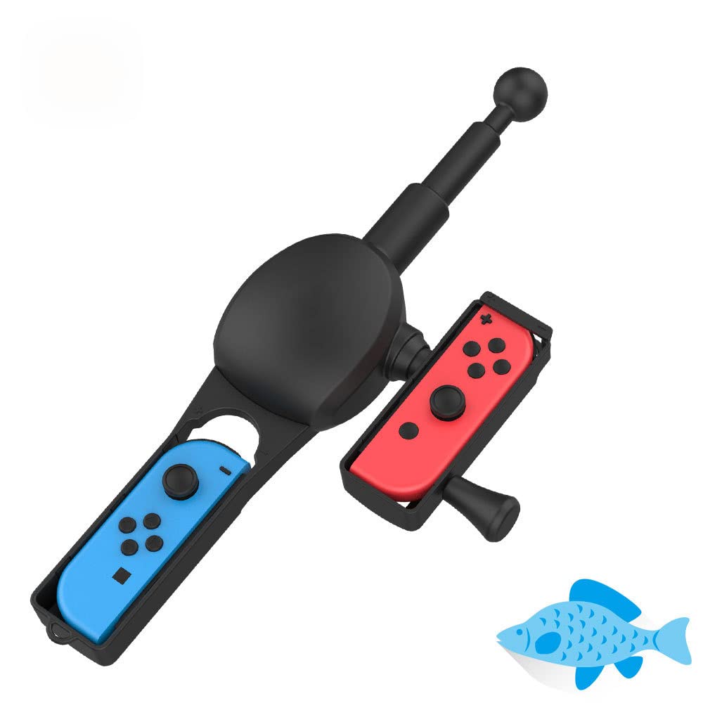 Photo 1 of Fishing Rod for Nintendo Switch&Switch OLED, ZKKEIIE Fish Game Kit Compatible with Nintendo Switch Legendary Fishing, The Strike Championship Edition Gadgets for Family Party, Gifts for Men