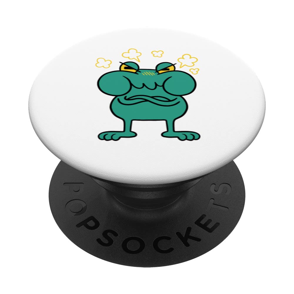 Angry Frog Funny Forg PopSockets Swappable PopGrip