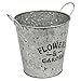 Galvanized Flowers & Garden Metal Planter Farmhouse Decor
