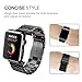 Fintie Band for Apple Watch 44mm 42mm, Premium Stainless Steel Metal Replacement Wrist Strap Bracelet Compatible with Apple Watch Series 4 3 2 1 Sport Nike+ Edition - Black
