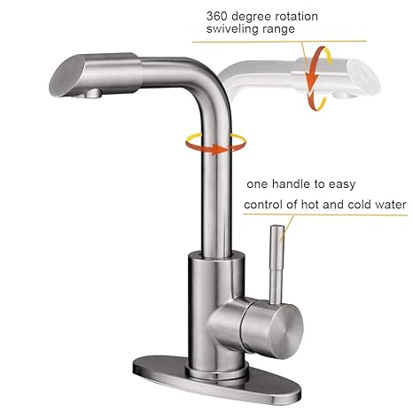 Bathroom Sink Faucets Hoimpro Modern Single Handle Wet Bar Sink