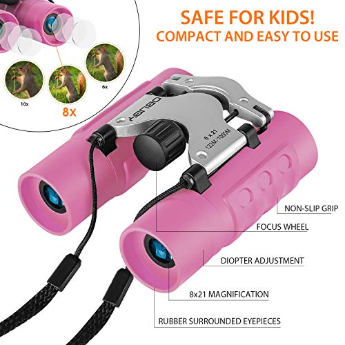 Binoculars for Kids Best Gifts for 312 Years Boys Girls 8x21 High