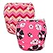 Babygoal Reusable Swim Diapers for Girls, Washable and Adjustable for Swimming & Baby Gift Fit Babies 0-2 Years