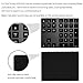 IKOS Bluetooth Number Pad, 34-Key Wireless Portable External Bluetooth Numeric Keypad with Multiple Shortcuts Compatible for Computer Laptop Windows Surface iMac MacBook Surface Pro (Black)