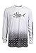Guy Harvey Mens Hammerhead Mens L/S, White, XL