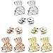 Original Magic Earring Lifters and Earring Backs - 3 Pairs of Hypoallergenic Adjustable Earring Lifts and 3 Pairs of Earring Backs- Easy to Use, Drooping Earrings (1gold/1silver/1rose Gold) primary