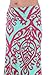Boutique Republic Womens TICOLORED Two Tone Damask Printed Maxi Skirt