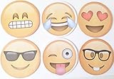 Emoji Sticky Notepads 12 Pack, 6 Different Faces (Designs) Lifetime