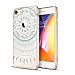 ESR Slim Fit Floral Totem Case for iPhone 8[Anti Scratch PC Back with Soft Bumper][Supports Wireless Charging] Protective Case for iPhone 8(Mint Mandala)