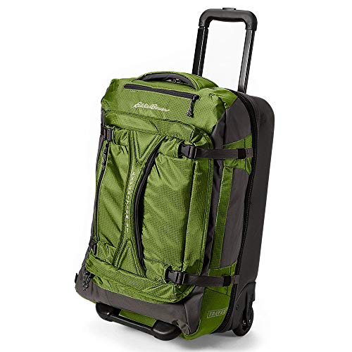 Eddie Bauer Expedition Drop Bottom Rolling Duffel Medium Green ONE