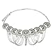idealway Vintage Waist Chain Hollow Carving Rhinestone Crystal Body Chain Summer Beach Body Waist Chain Jewelry (1 Silver Hotest)