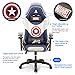 Neo Chair Licensed Marvel Premium Gaming Racing Chair Executive Office Desk Task Computer Home Chair (Captain America White Blue)
