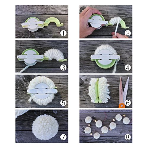 6 Dometool+Pompom+Weaver+Needle+Knitting