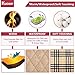 Kuoser Cozy Waterproof Windproof Reversible British Style Plaid Dog Vest Winter Coat Warm Dog Apparel Cold Weather Dog Jacket (L(Back:14.8