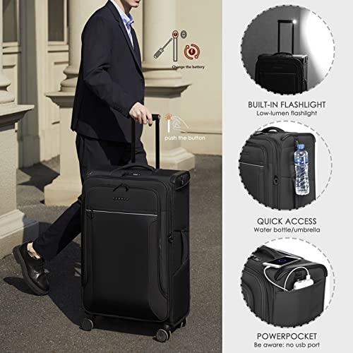 VERAGE Toledo Softside Expandable Luggage with Spinner Wheels