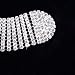 Luxury Sparkling Silver Plated Crystal Rhinestone Belt Woman Waistband