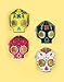 Glow In The Dark Skull Masks (8 Masks)