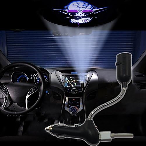 Spoya Star Wars Glasses Fashion Master Yoda USB Car dome ceiling CREE LED cigarette lighter logo projection projector atmosphere light lamp