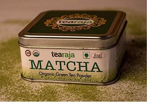 TeaRaja Organic Matcha Green Tea USDA Certified Stone Ground , Japanese Style, Instant Powerhouse, Enhance Weight Loss Journey , Detoxify Your Body , Get Fit Faster (30 g)