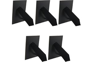 Bitray 5Pcs Easel Back for Picture Frame Black Picture Frame Back Stand 5 x 7 Inch Replacement Picture Frame Easel Back (5"/12.7cm x 7"/17.8cm x 0.1"/0.26cm)