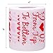 Valentine’s Day Toilet Paper Decorations - Gag Gift Anniversary Present Party Decor(Set of 2)