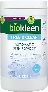 BIOKLEEN FREE AND CLEAR DISHWASHING DETERGENT POWDER