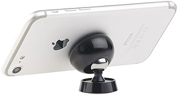 Callstel Handyhalterung Magnet: Universal-Smartphone-Magnethalterung aus Vollmetall, 360°-Gelenk (Magnethalter Handy)