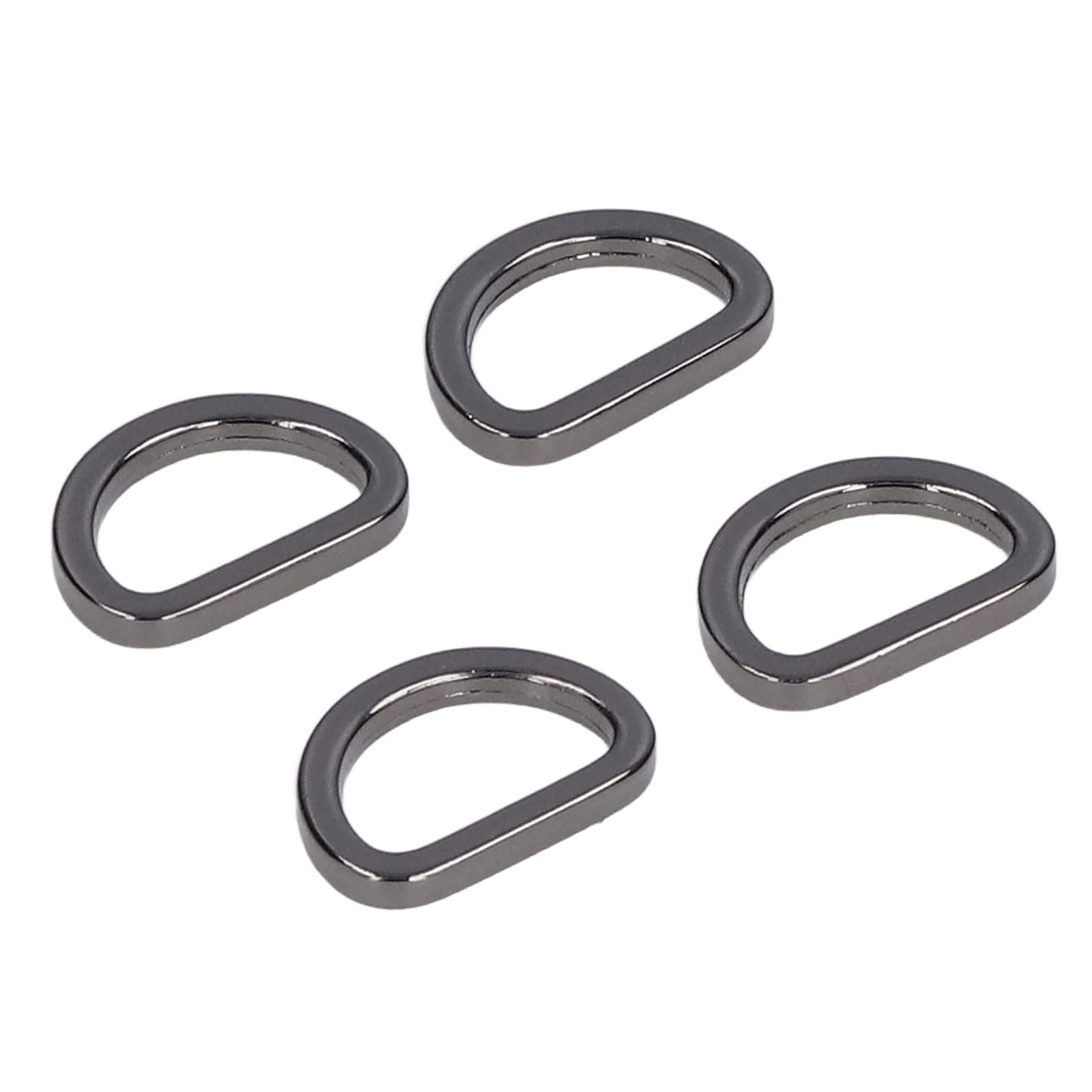 Pssopp 10pcs 20mm D Rings Reliable Durable Glossy Comfortable Small Compact Decorative Bag Buckles for DIY Zinc Alloy(Gun color)