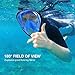 MOSFiATA Snorkel Mask, Swimming Scuba Diving, Full Snorkeling Face Mask Easy and Adjustable 180° Panoramic View, Anti-Fog, Anti-Leak Safety Diving with Detachable Camera Mount for Adult and Youth.