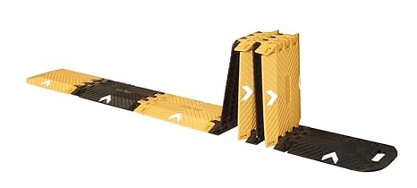 Pro²Tect Fahrbahnschwelle DH-PSP-1, falt- und tragbar, Länge 3 m, Kapazität 2 t, Vehrkehrsberuhigung, Bremsschwelle, Temposch