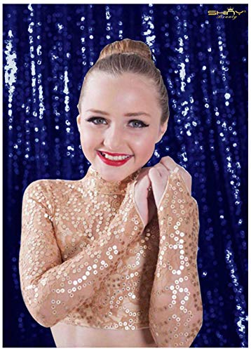 ShinyBeauty PHOTOBOOTH Background Best Choice-4FTx7FT-Sequin backdrops, Sequin Fabric,Wedding backdrops,Rust Backdrop,Sequin Curtains,Photography Backdrop (Buy it Now) (4FTx7FT, Navy Blue)