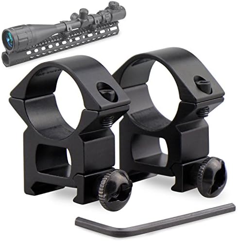 Scope Rings, Modkin Medium Profile Scope Mounts for Picatinny/Weaver Rail (1 inch, Set of 2)