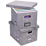 SUPERJARE File Box for Hanging Files, Set of