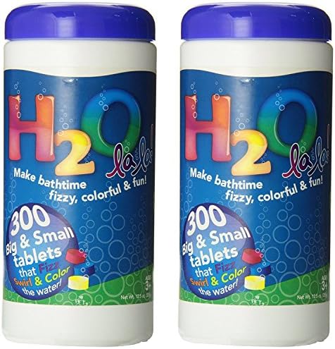 Color My Bath maUdkN H2O La La Color Changing Bath Tablets 300-Piece (2 Pack)