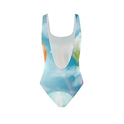 Women's Swimsuits - Hot Air Balloon in The Blue Sky
