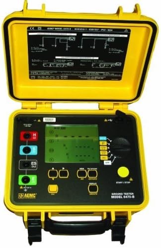 AEMC 6470-B Multi-Function Digital Ground Resistance Tester, 99.99 Kilohms Resistance, 32V Voltage, 250mA Current by AEMC