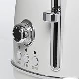 Haden Heritage White 2 Slice Toaster with 6 Browning Controls view 6