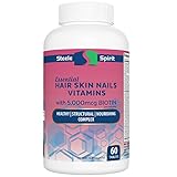 Hair Skin and Nails Vitamin Supplement w/Biotin 5000mcg - Hyaluronic Acid Collagen and More - for Healthy Sexy Hair - Smooth Vibrant Skin - Strong Beautiful Nails - by Steele Spirit