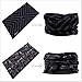 9PCS & 6PCS Headwear, Headband Scarf Bandanna Headwrap Mask Neckwarmer & More 12-in-1 Multifunctional Stretchable Sport & Casual (9PC.Black Series)