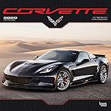 Corvette 2020 12 x 12 Inch Monthly Square Wall Calendar, Chevrolet Motor Muscle Car by 