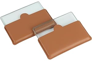 KVMORZE 2 Sets Leathercraft Glass Slicker, Leather Burnishing Tool with Leather Handle for Burnishing Leather, Glass Slicker 