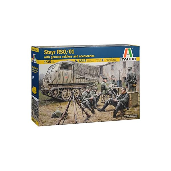 Italeri 510006549 1:35 Steyr RSO/01 w/Germ.Soldiers Plus Access, Fahrzeug