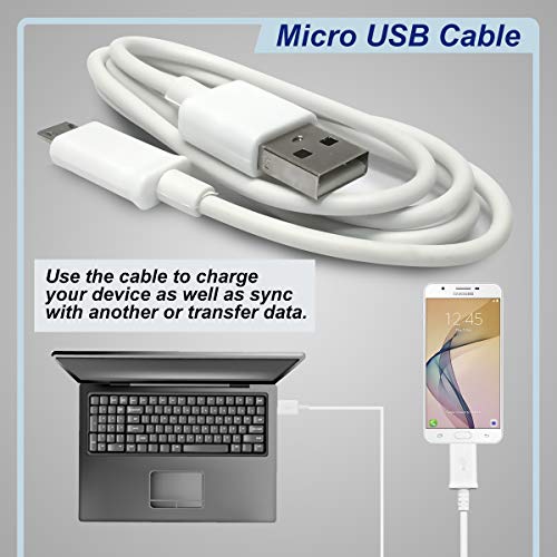 2-Pack RocketBus Replacement USB Data Sync Charger Cable Cord for Barnes & Noble Nook Color HD HD+ eReader Tablet - Thumbnail 2