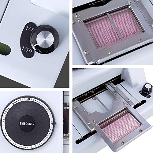 Embossing Machine 66 Characters Card Embosser Printer Gift Card Credit ID PVC Card Embosser Stamping Machine Manual Embosser Machine - Thumbnail 3