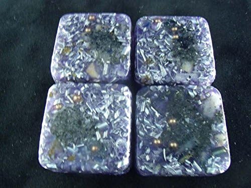 4 Mini Cube Tower Busters Orgone Generator Energy Accumulator PERFECT GIFTING TOOL!!!! 528Hz/7.83Hz/Advance Harmonics Many Beautiful Ingredients and Colors!! (R.Violet)