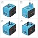 CASTRIES 2000W Voltage Converter 220 to 110 Power Converter ,Universal Travel Adapter and Converter Combo with 2.5A 2-Port USB Charging and EU/UK/AUS/US Worldwide Plug Adapter,White