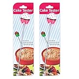 MoldFun 2Pcs Cake Tester Probe Cake Bread Pastry Biscuit Cookie Muffin Baking Cooking Stainless Steel Long Tester Skewer Sticks Tool